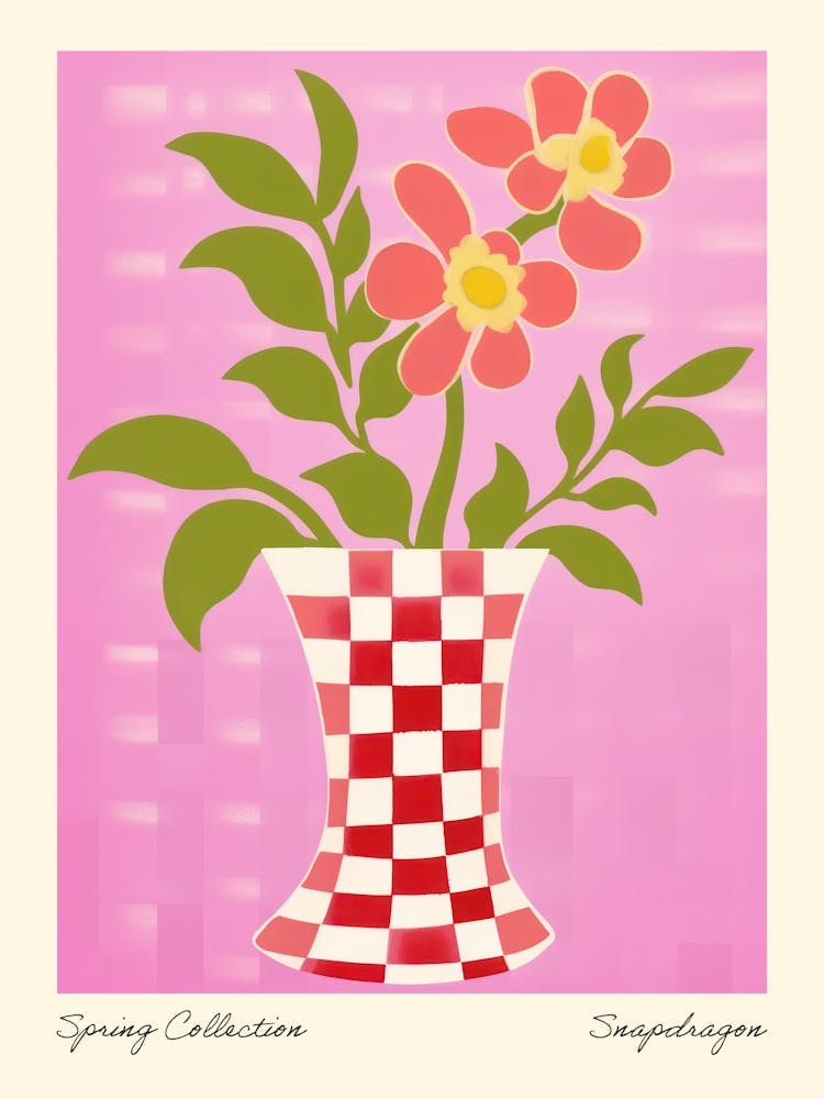 Spring Collection Snapdragon Flower Vase 1