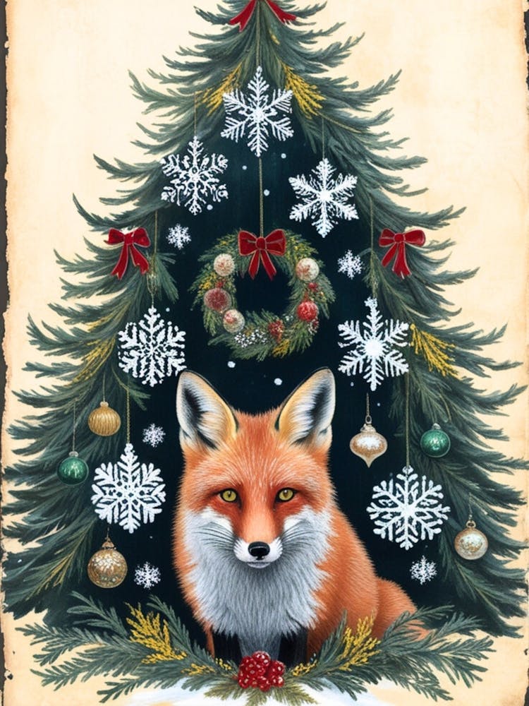 William Morris Christmas Fox 22