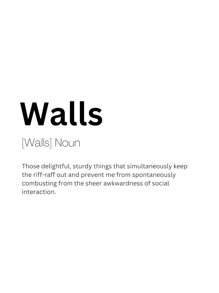 Walls Definition Meaning