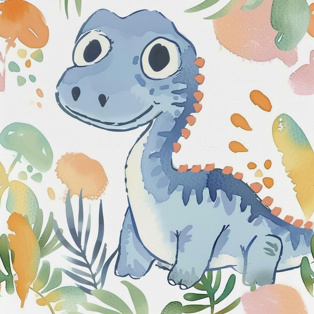 Cute Muted Utahraptor Dinosaur  2