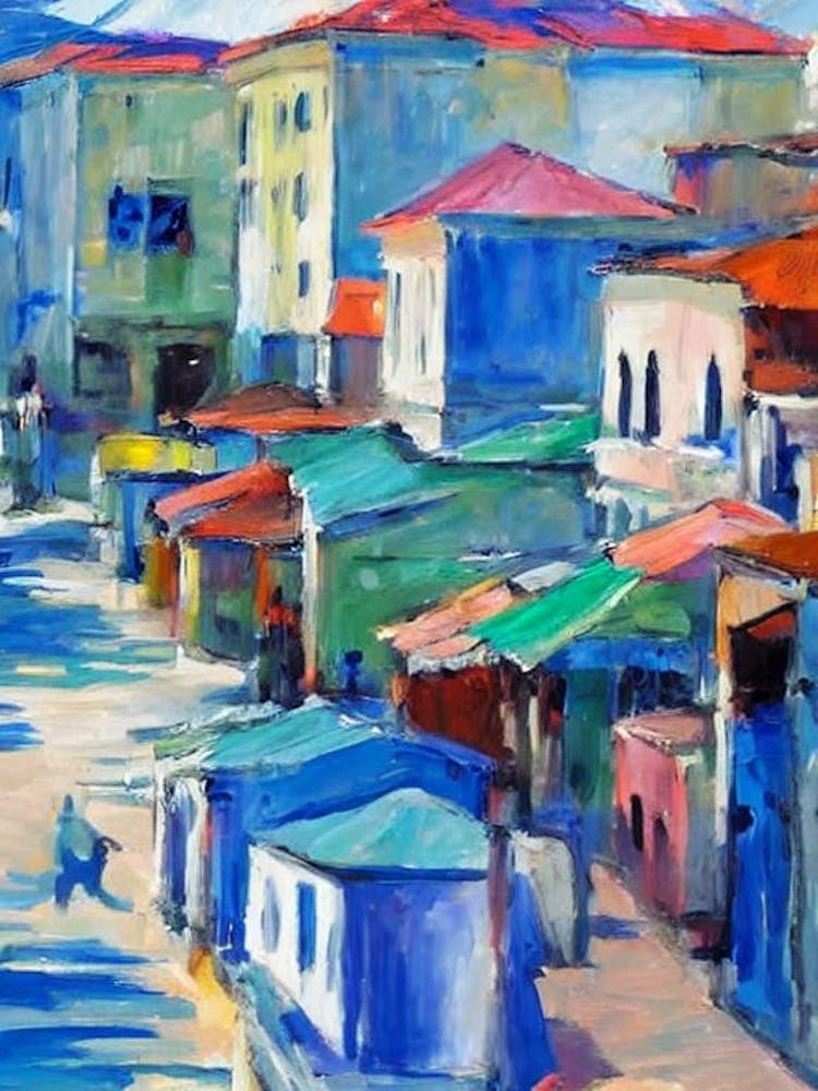 Port Of Fort De France Martinique Abstract Block 1 harbour