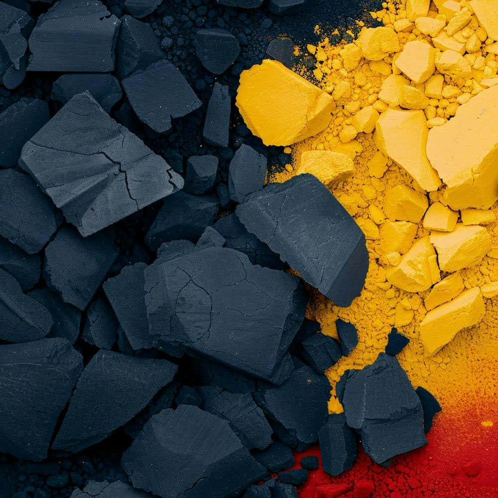 Red, Yellow And Blue Pigments