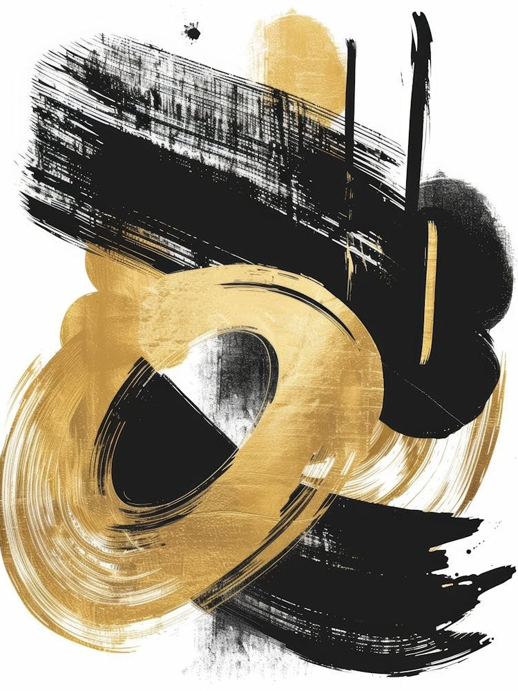 Abstract Gold Painting 3