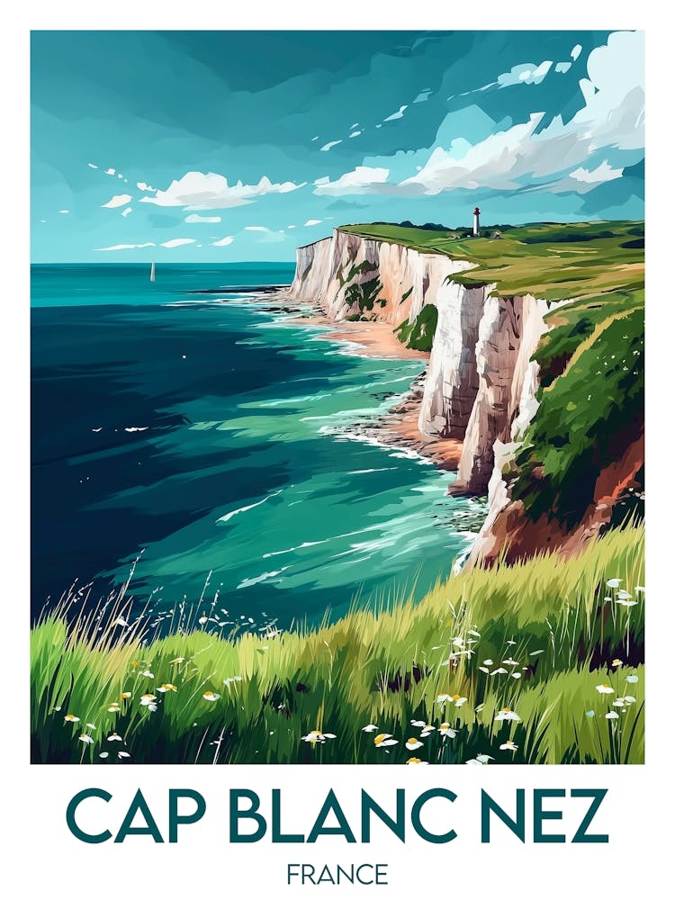 Affiche de voyage Cap Blanc Nez