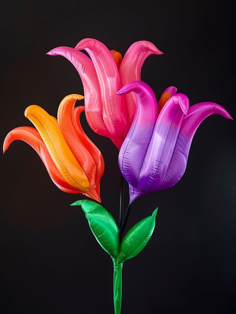 Bright Inflatable Flowers Fuchsia 1