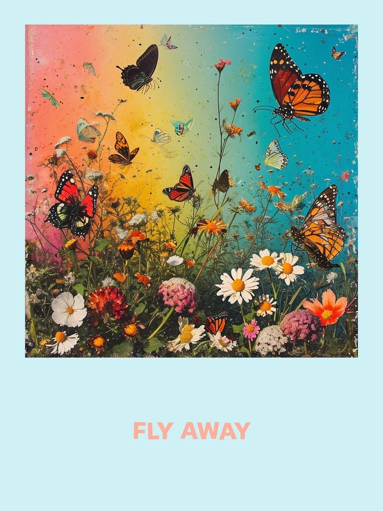 Fly Away Butterfly Poster 4
