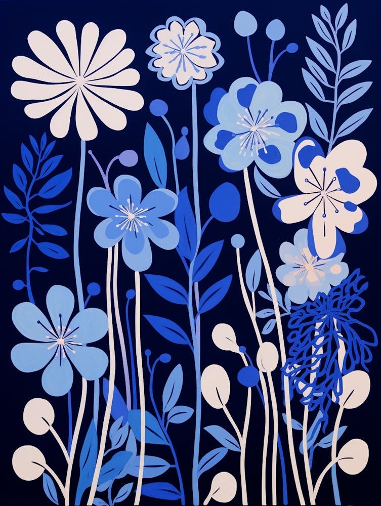 Blue Flower Illustration Agapanthus 4