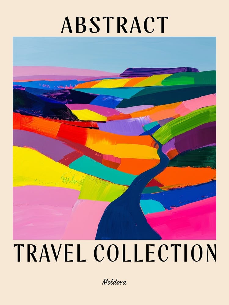 Abstract Travel Collection Poster Moldova 1