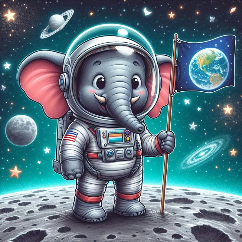 elephant on moon
