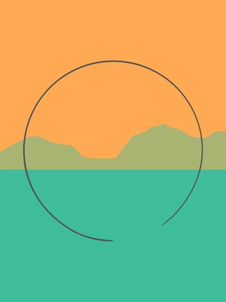 Mediterranean Orange And Green