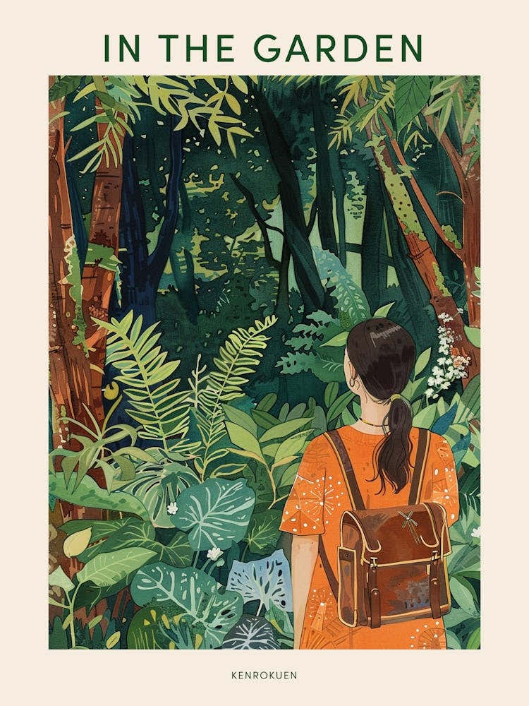 In The Garden Poster Kenrokuen Japan 1