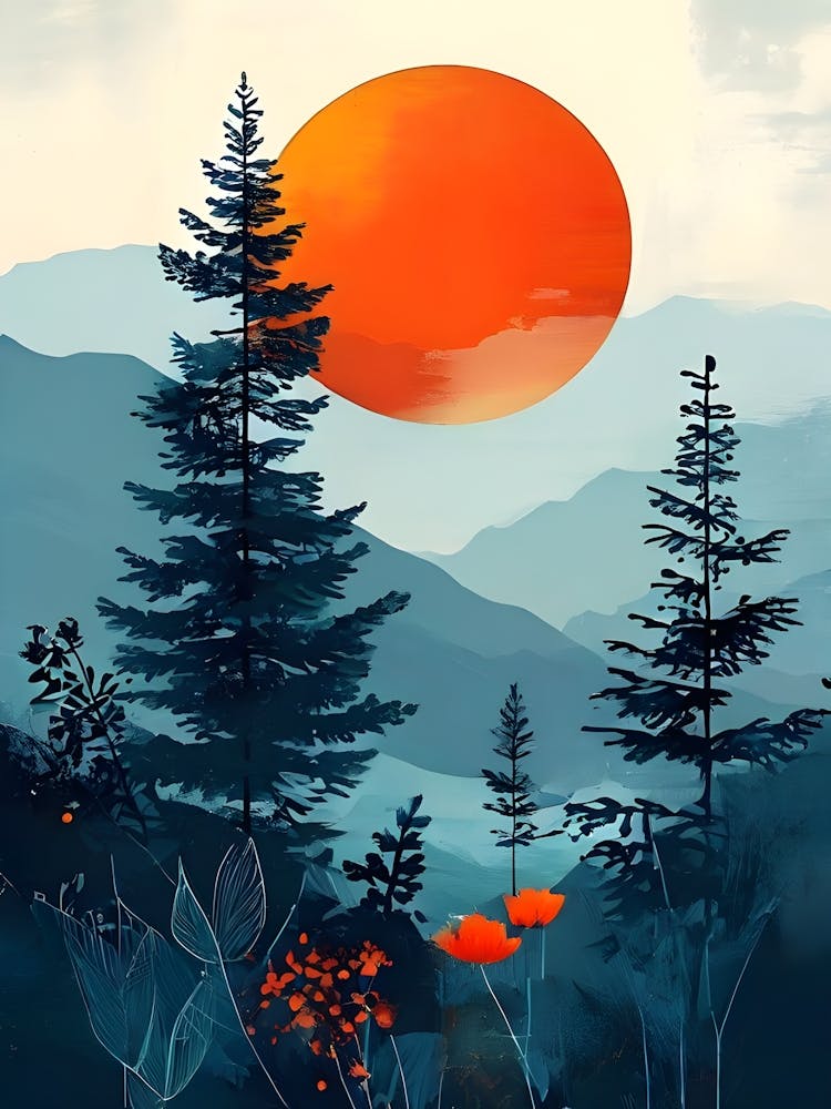 Sunset In The Mountains 25