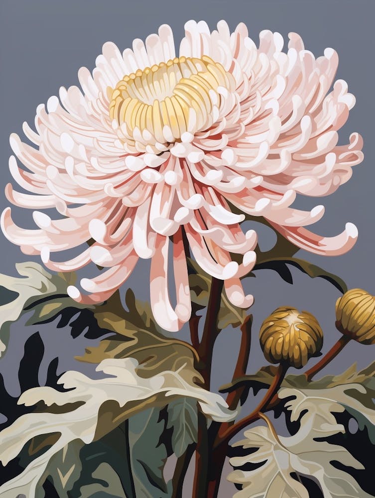 Chrysanthemen-Blumengemälde 2