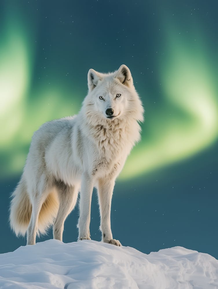 White Wolf. Generated with AI. 1