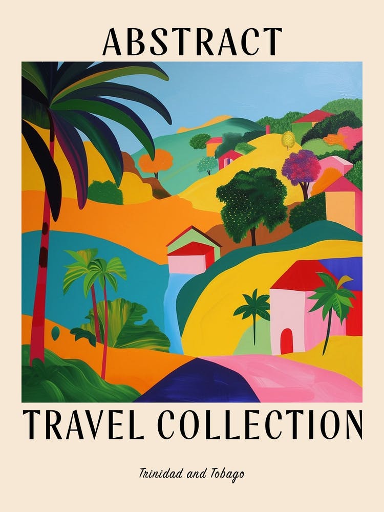 Abstract Travel Collection Poster Trinidad Tobago 3