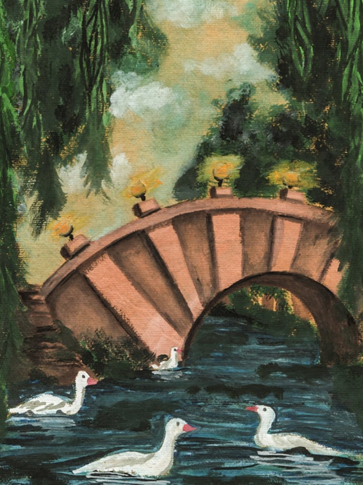 Paysage de Lac de Campagne dans la Forêt