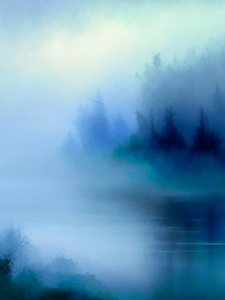 Fog Waterscape Impressionism 1