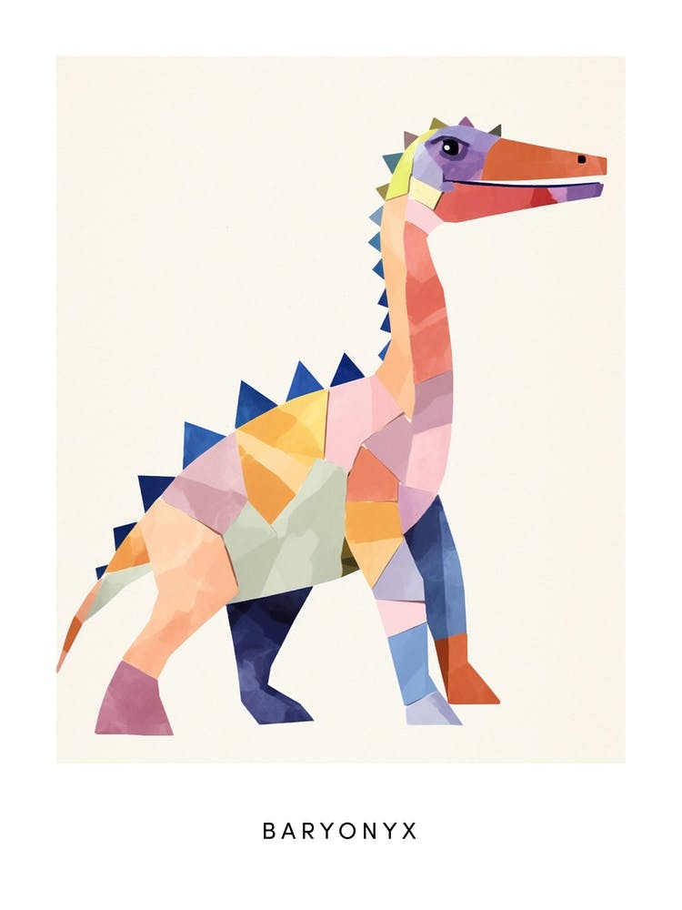 Nursery Dinosaur Art Baryonyx 5 Poster