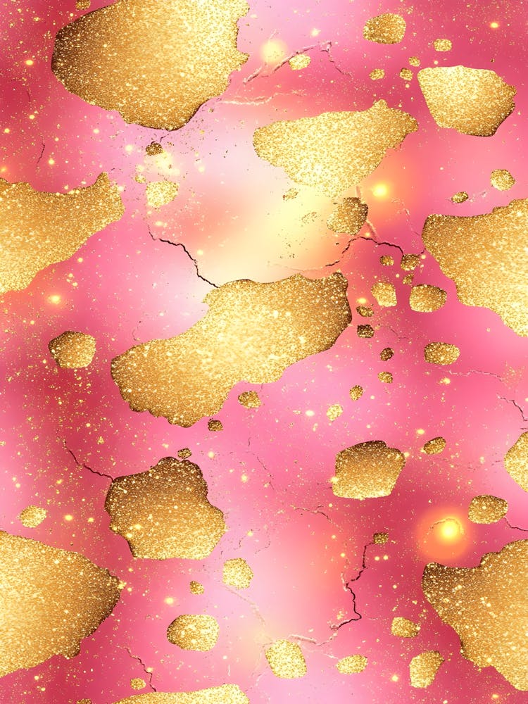 Gold und Rosa Glitzerhintergrund
