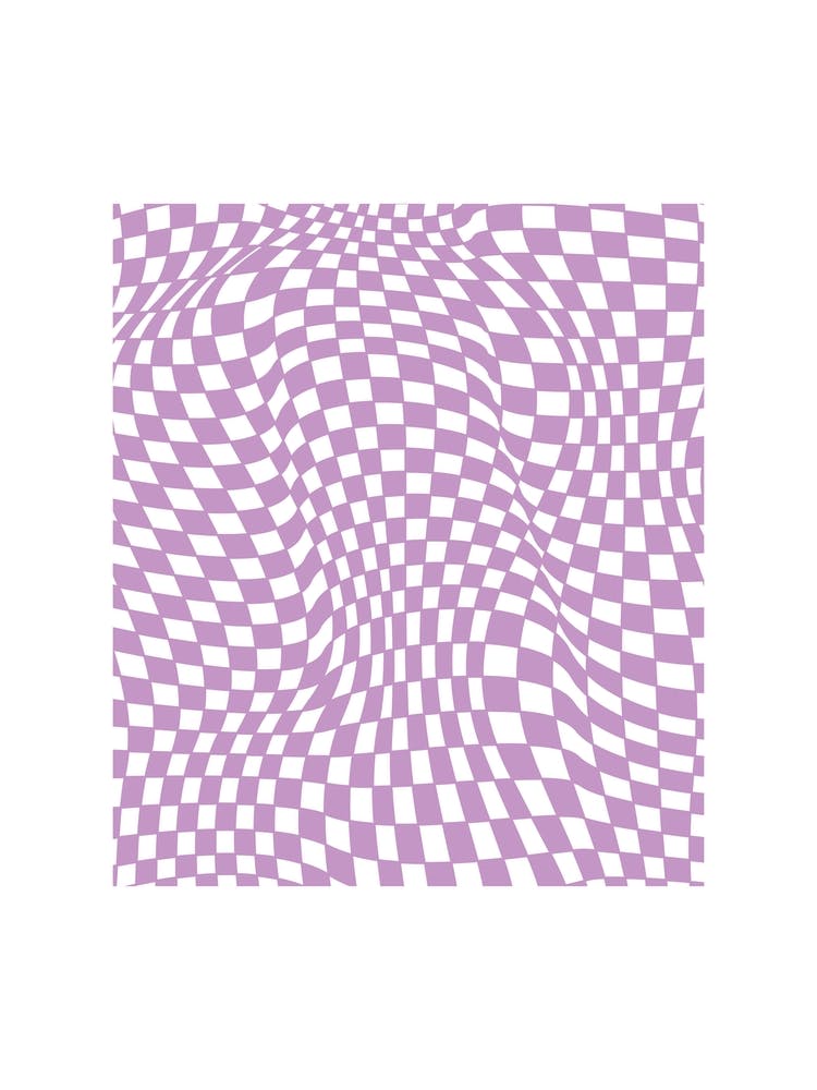 Checkerboard Pastel Lilac