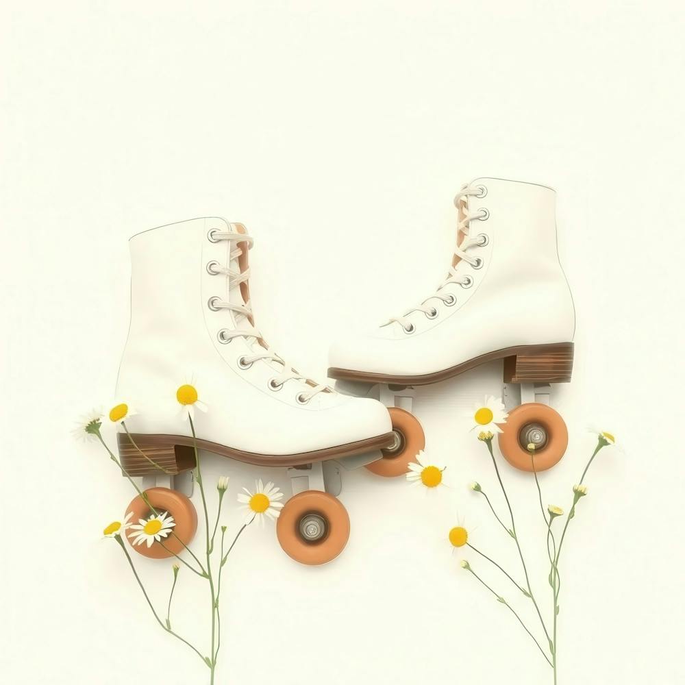 Roller Skates And Daisies