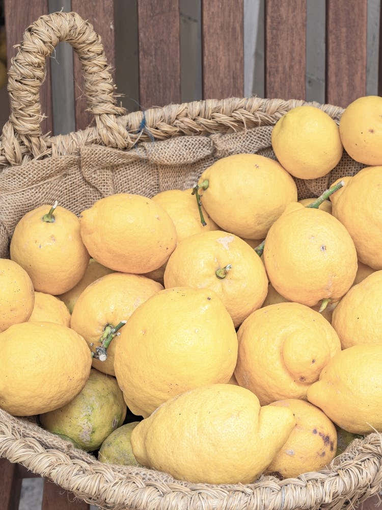 Lemons In A Basket