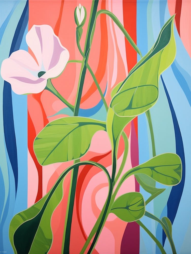 Duftwicke 2 Hilma Af Klint Inspiriertes Pastellblumenbild