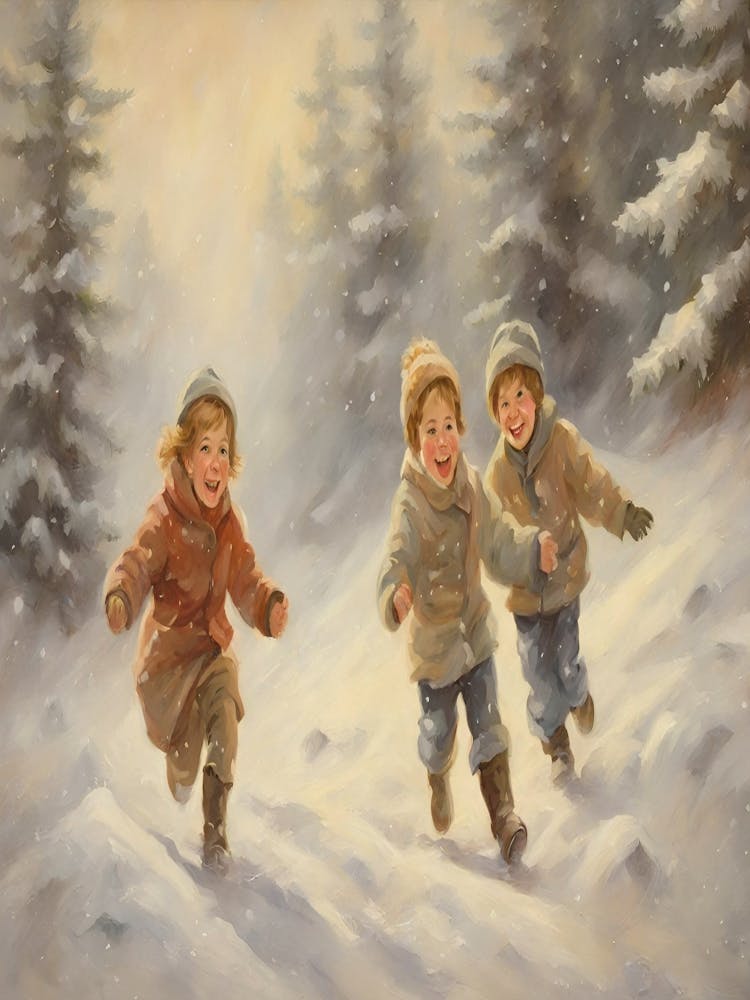 Children In The Snow 2