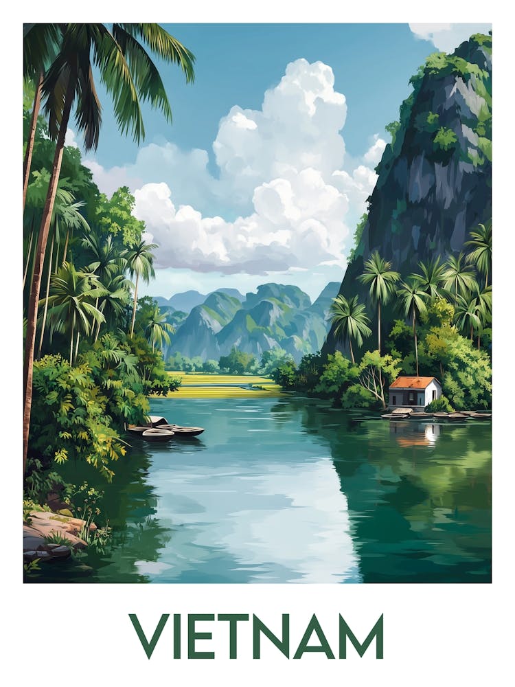 Affiche de voyage Vietnam 1