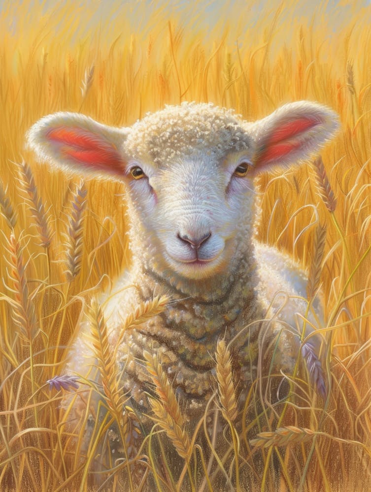 Lamb In The Wheat