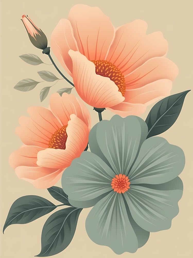 Abstract Floral Watercolors | Unique Botanical Art for Stylish Interiors