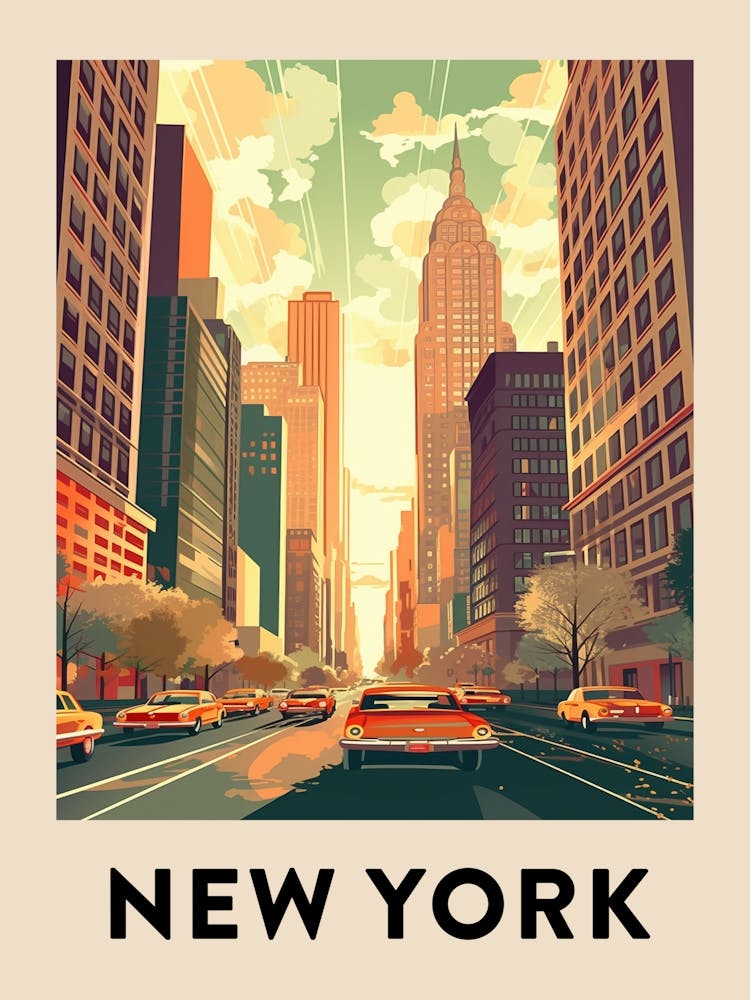 Vintage Travel Poster New York 6
