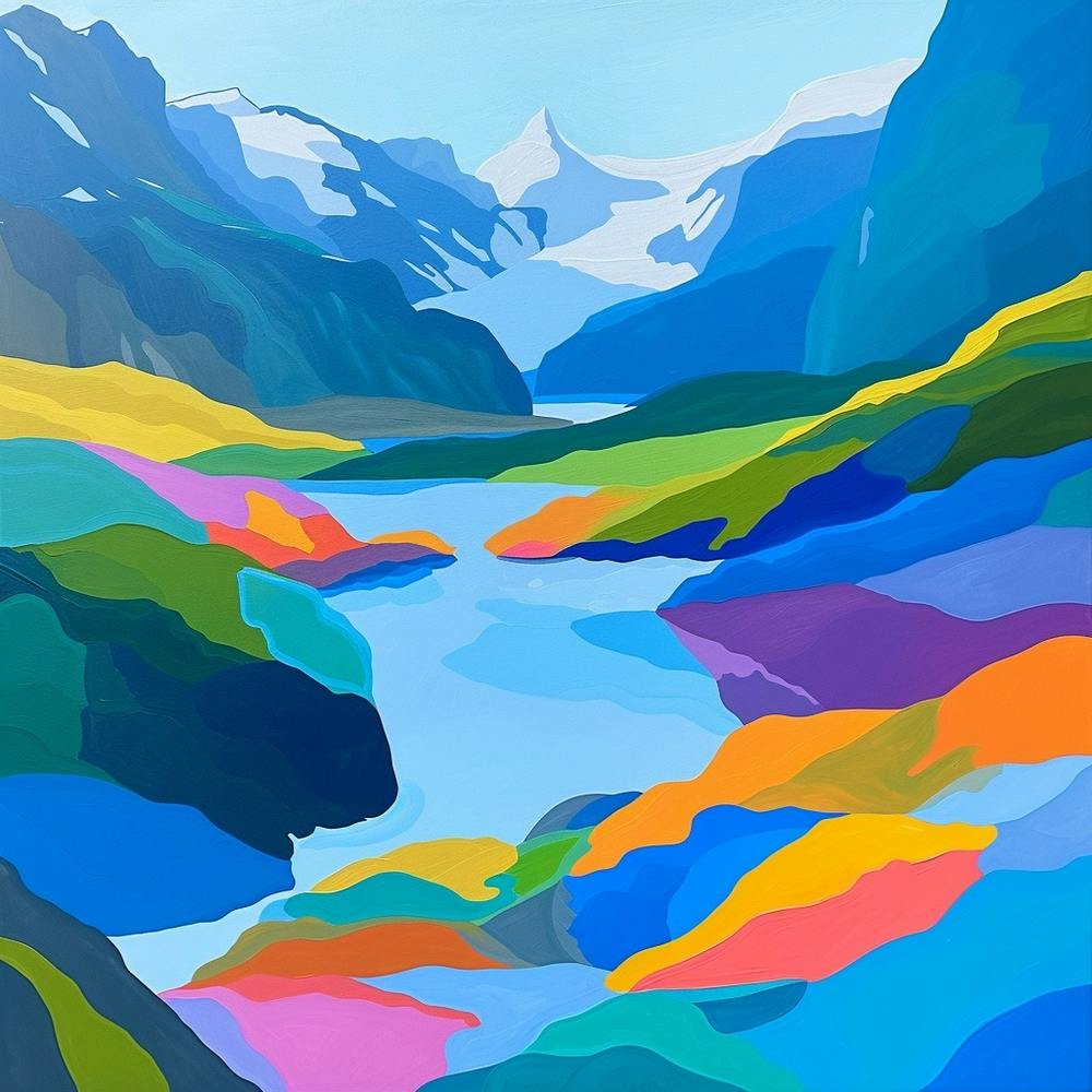 Abstract Travel Collection Switzerland 1