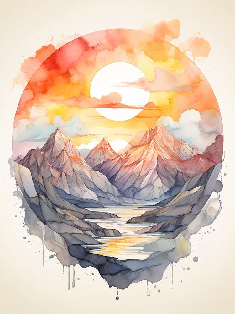 Mountain Sunrise Landscape
