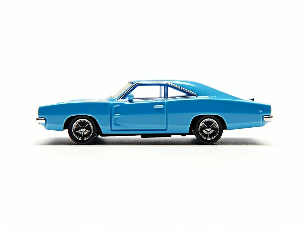Toy Car 69 Dodge Charger Blue