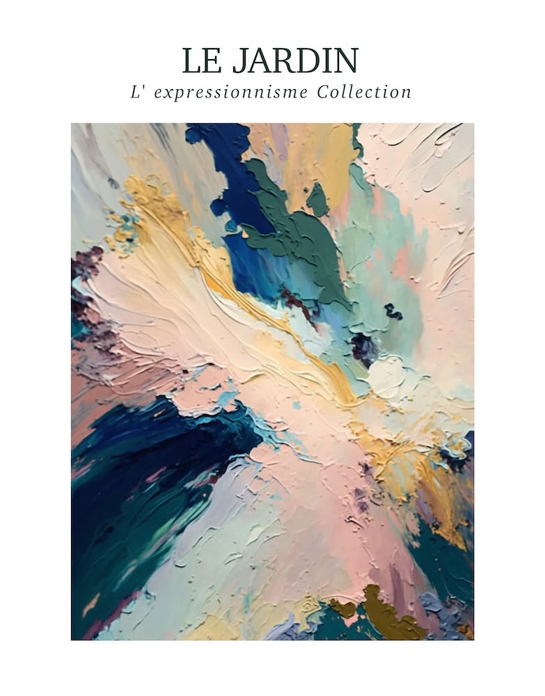 Le Jardin Abstract Oil Painting 1