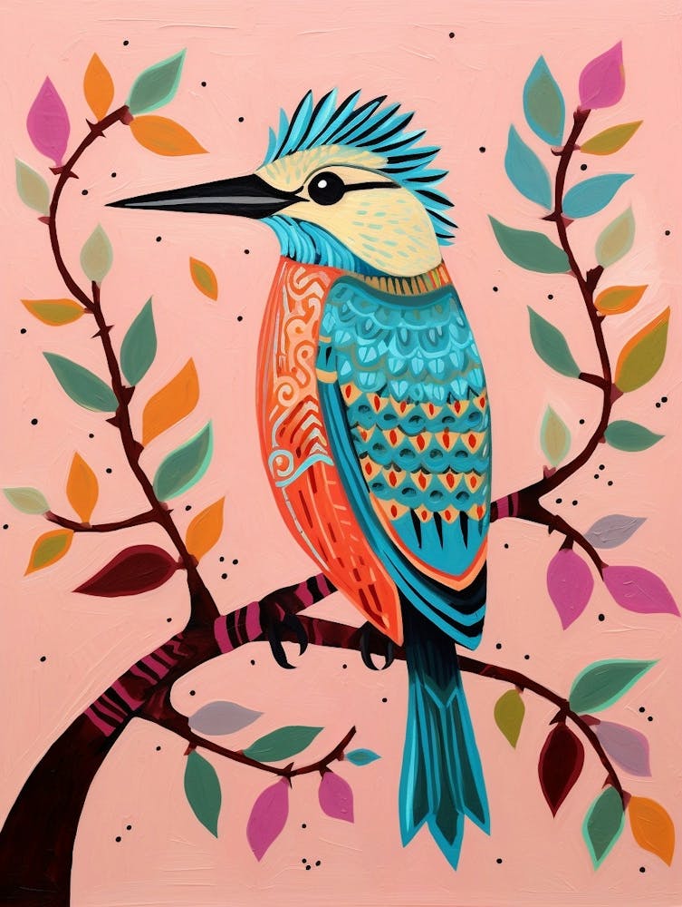 Pink Scandi Kingfisher 1