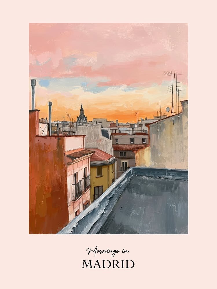 Mornings In Madrid Rooftops Morning Skyline 1