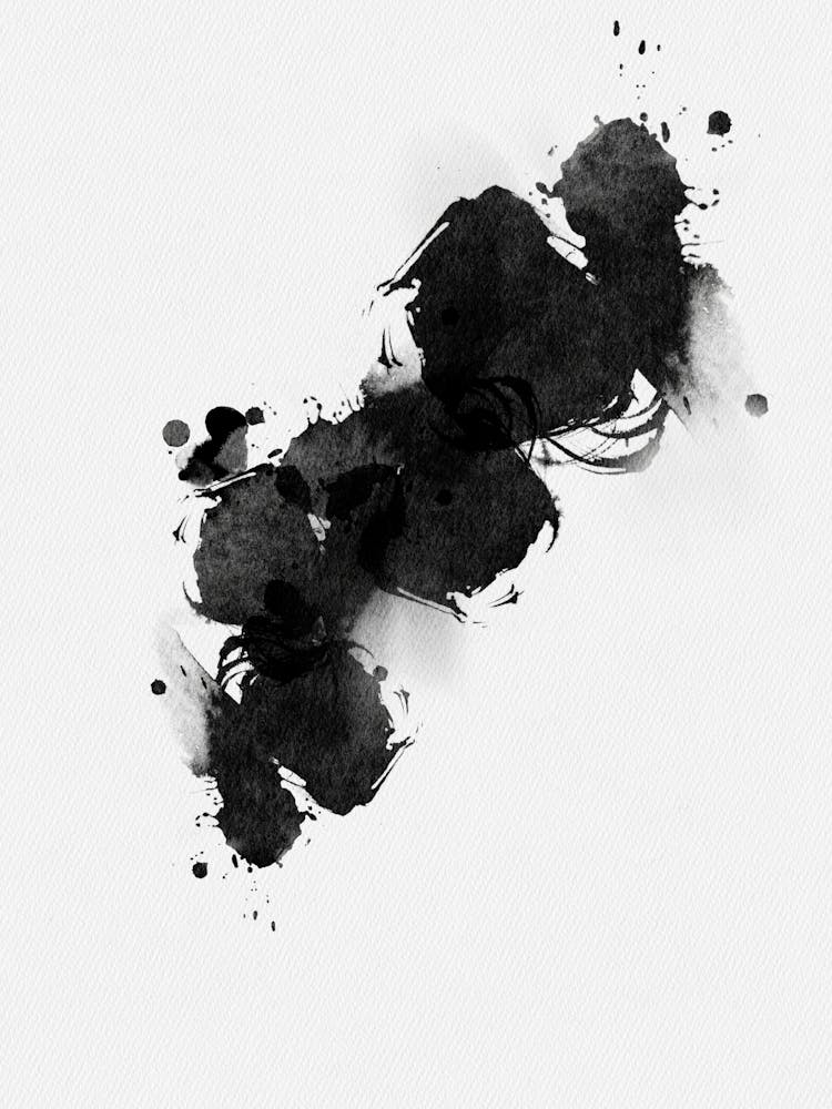 Black Ink Splatter 1