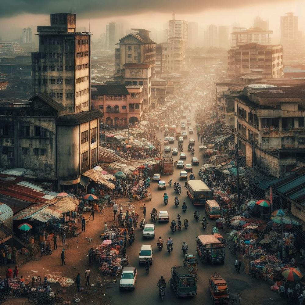The Hustle and Bustle of Idumota with Balogun Market in View, Lagos