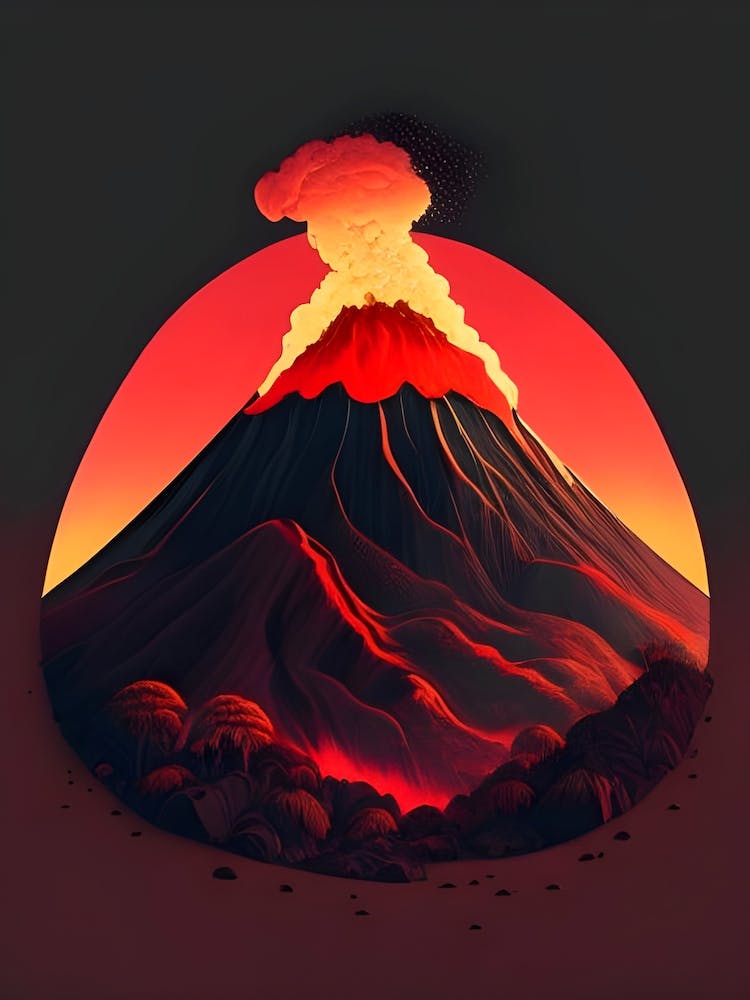 Volcano Erupts