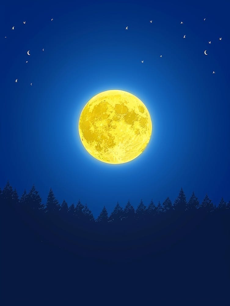 Vollmond am Himmel 1
