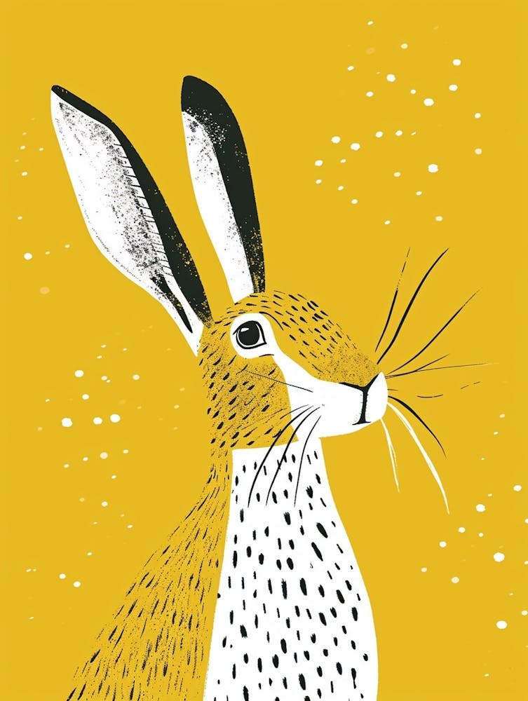 Yellow Arctic Hare 4