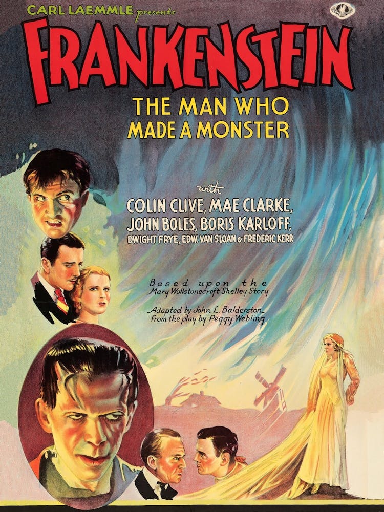 Frankenstein, Horror Movie Poster, 1931