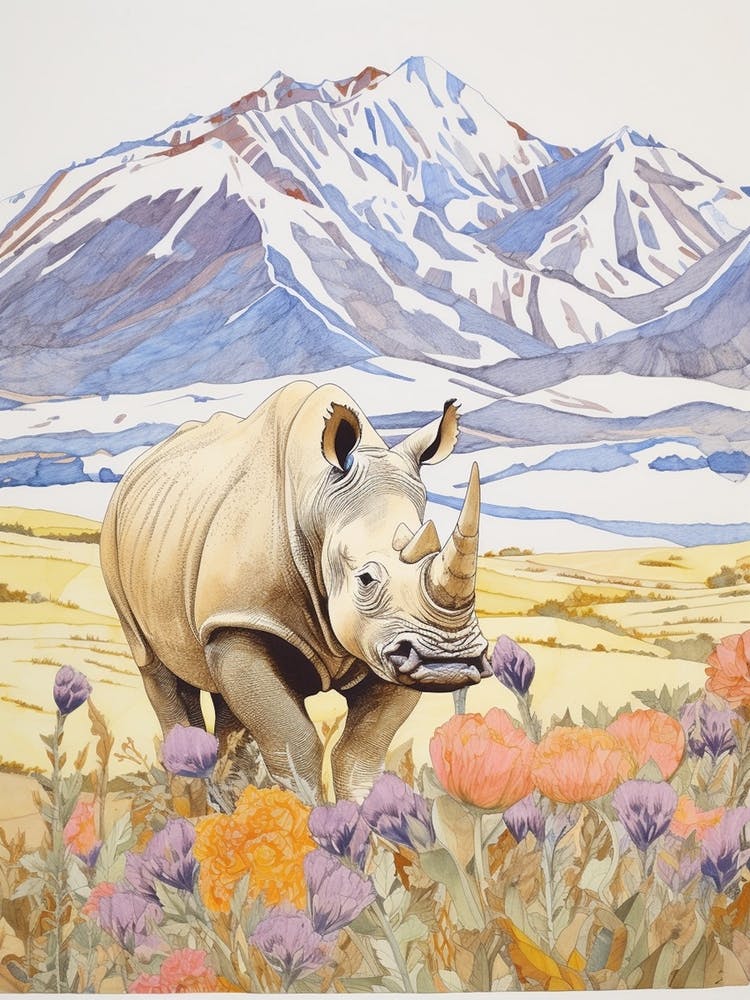 Rhino Patchwork Style Neutral Colours 2