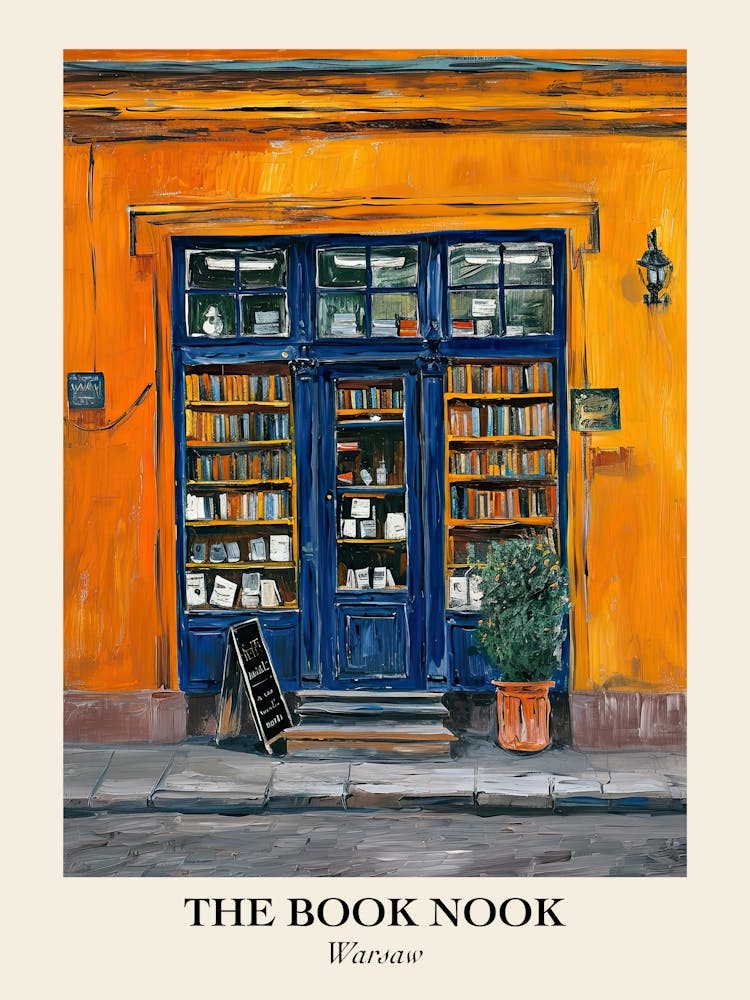 Warsaw Book Nook Bookshop 1 Poster