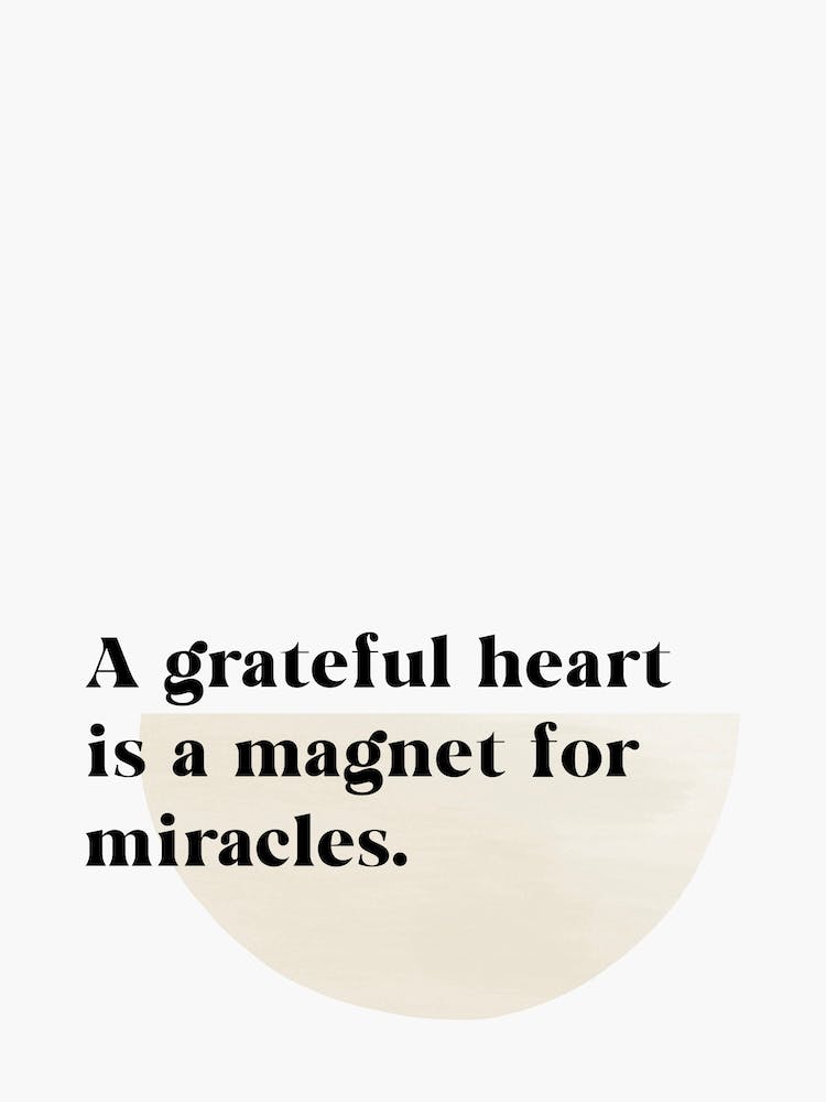 Grateful Heart Black