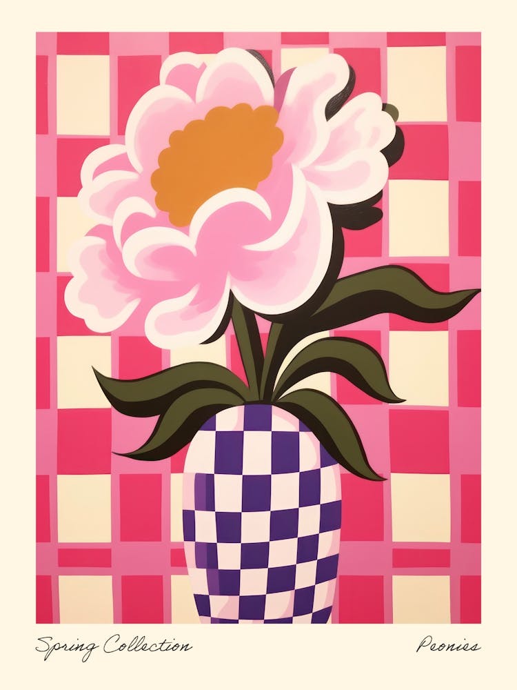 Spring Collection Peonies Flower Vase 4