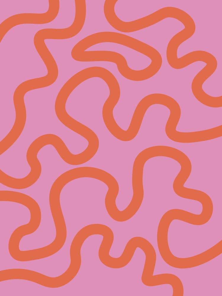 Red And Pink Squiggle