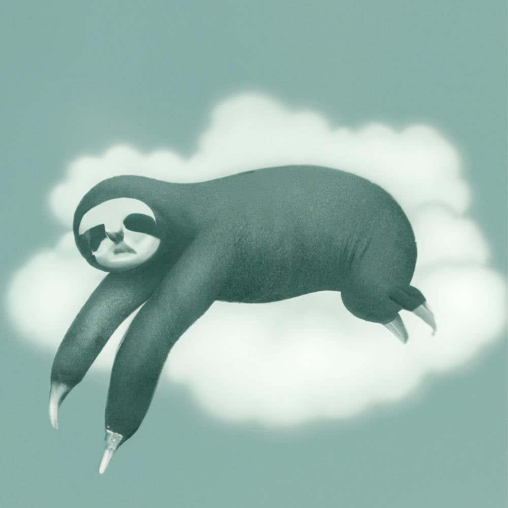 Lazy Sloth on Cloud